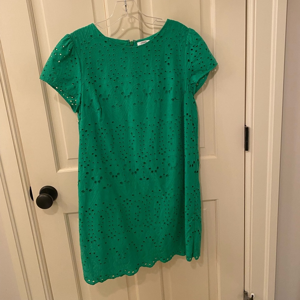 Crown and Ivy green eyelet dress